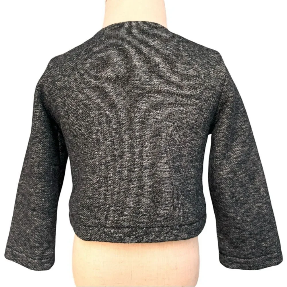 Calvin Klein Baby Girls Long Sleeve Gray CK Logo Sweater Jacket. 18 Months.